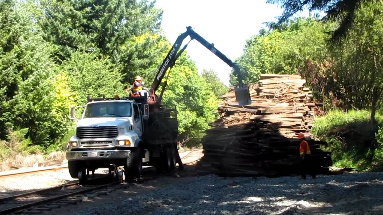 Recycling a mountain of rail ties