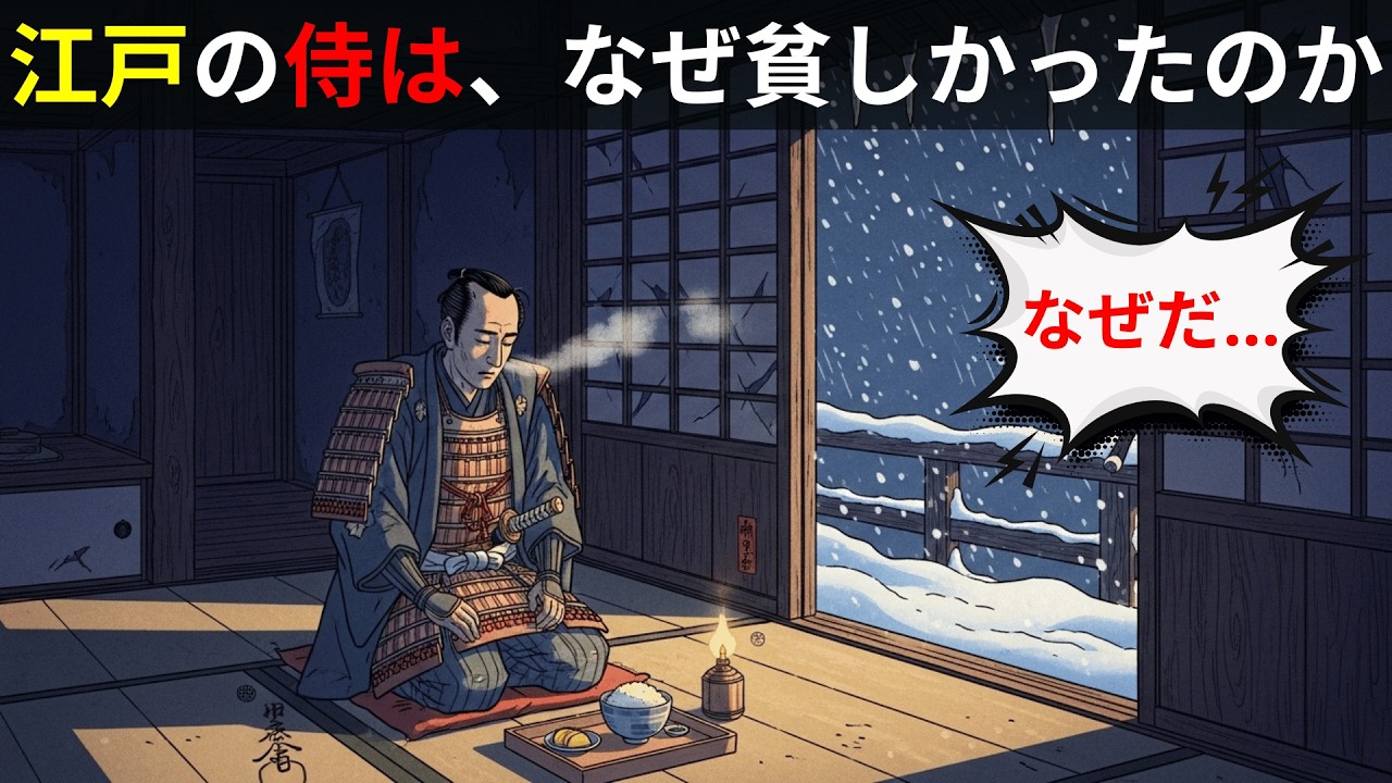 【江戸時代の実態】三百石の旗本はなぜ貧しかったのか？三千万円相当の収入と武士の家計事情