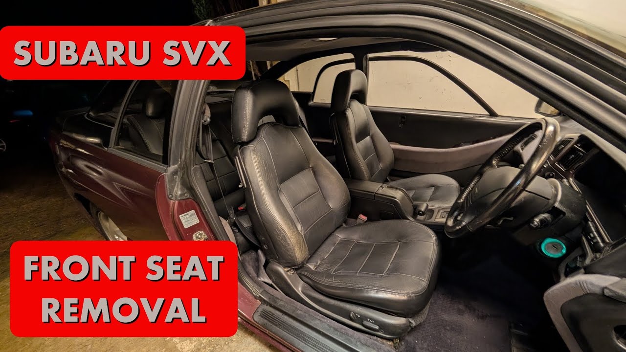 SUBARU SVX EG33- HOW TO REMOVE FRONT SEATS