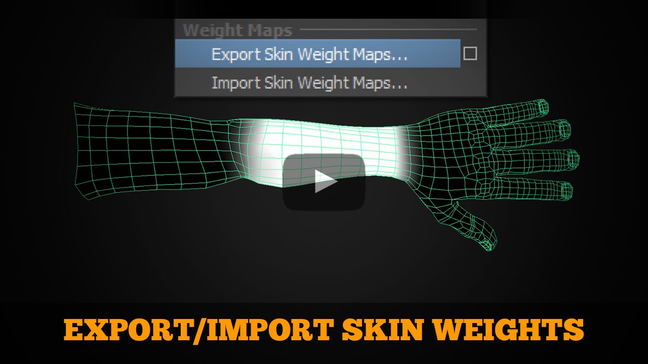 Save Skin Weights in Maya