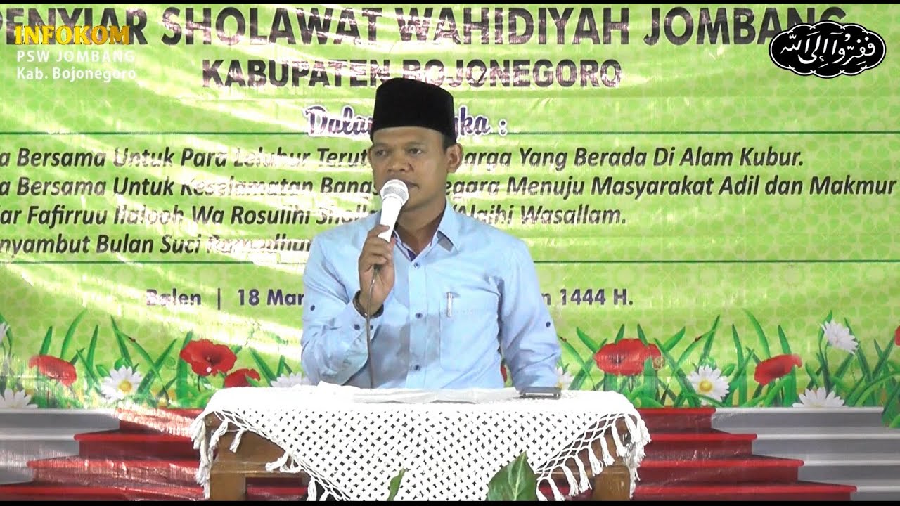 KULIAH WAHIDIYAH  |  Gus Habib Musthofa Muthi'  |  MRS PSW Jombang Kab. Bojonegoro  |  18 Maret 2023