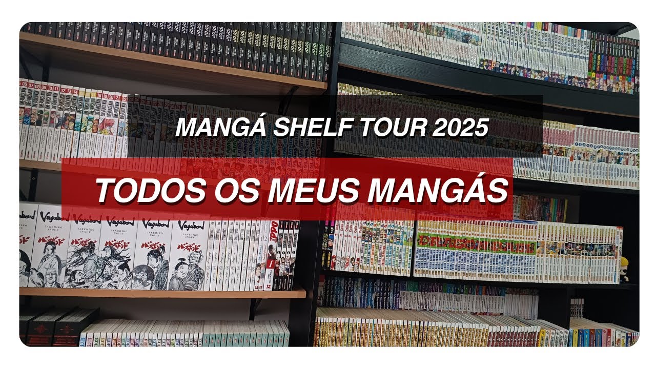 MANGÁ SHELF TOUR - 2025 - TODOS OS MEUS MANGÀS