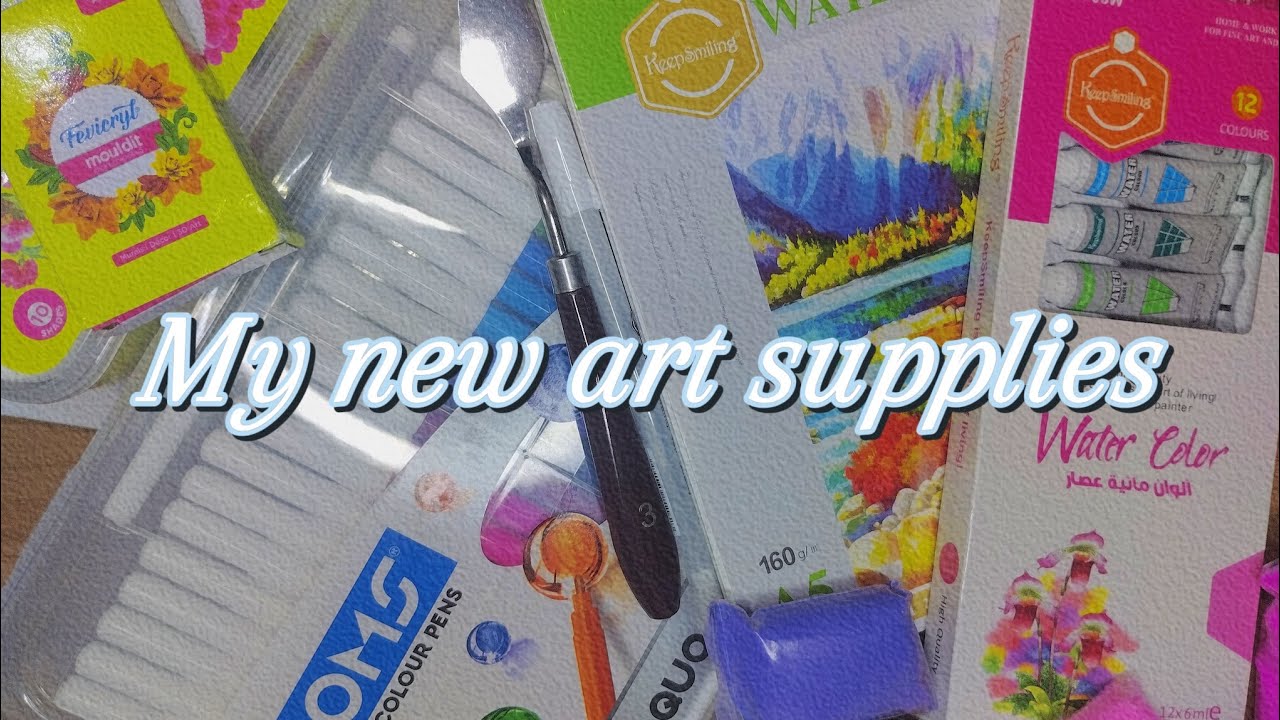 My new art supplies 👀😱🖌️🎨🫶