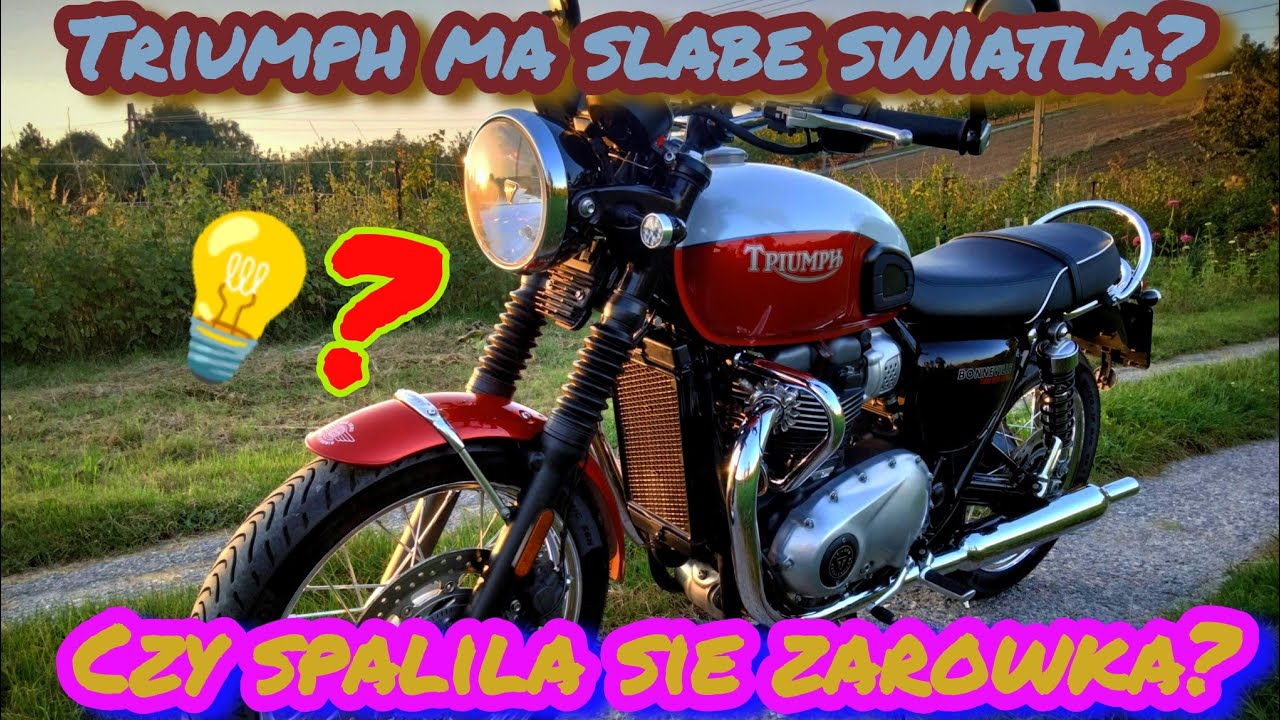 Triumph bonneville t100 szybka wymiana oleju&bull;garażowa pogadanka i spalona żar&oacute;wka