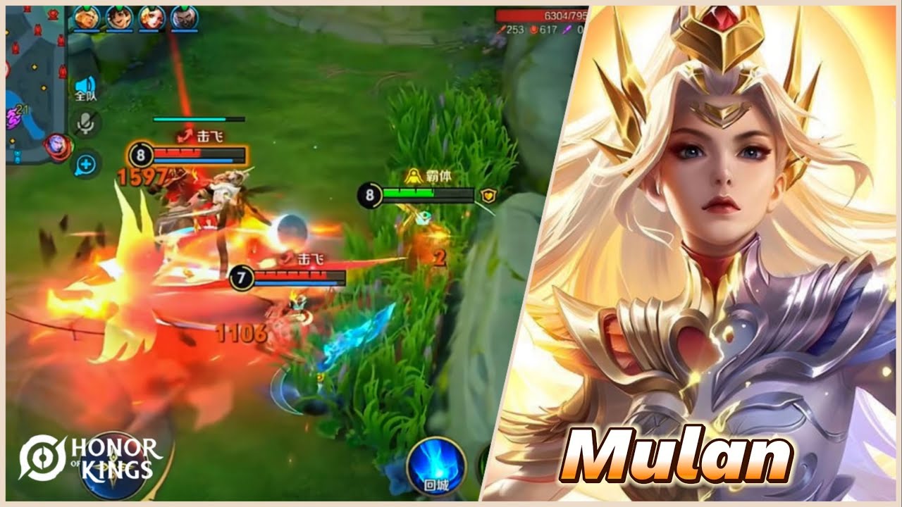 Honor of Kings ( Mulan )  Mythic Skin｜Divine Glory Themed Skin｜Server China