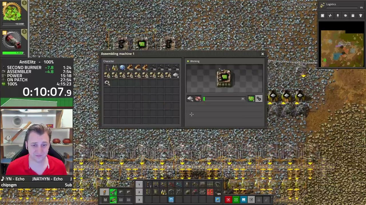 Factorio 100% Speedrun in 4:12:54 [WORLD RECORD] (All Achievements) (1.1) - New Design