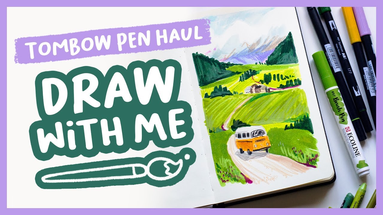 Tombow Pen Haul + draw with me! | Cult Pens order