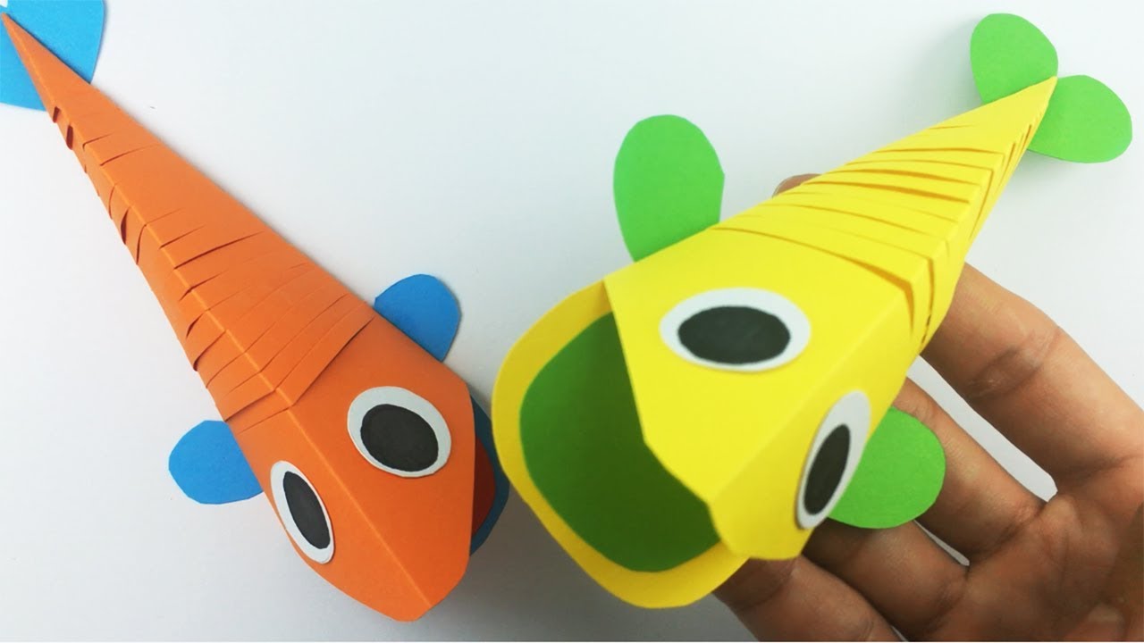Basteln mit papier: Fische falten| DIY Bastelideen