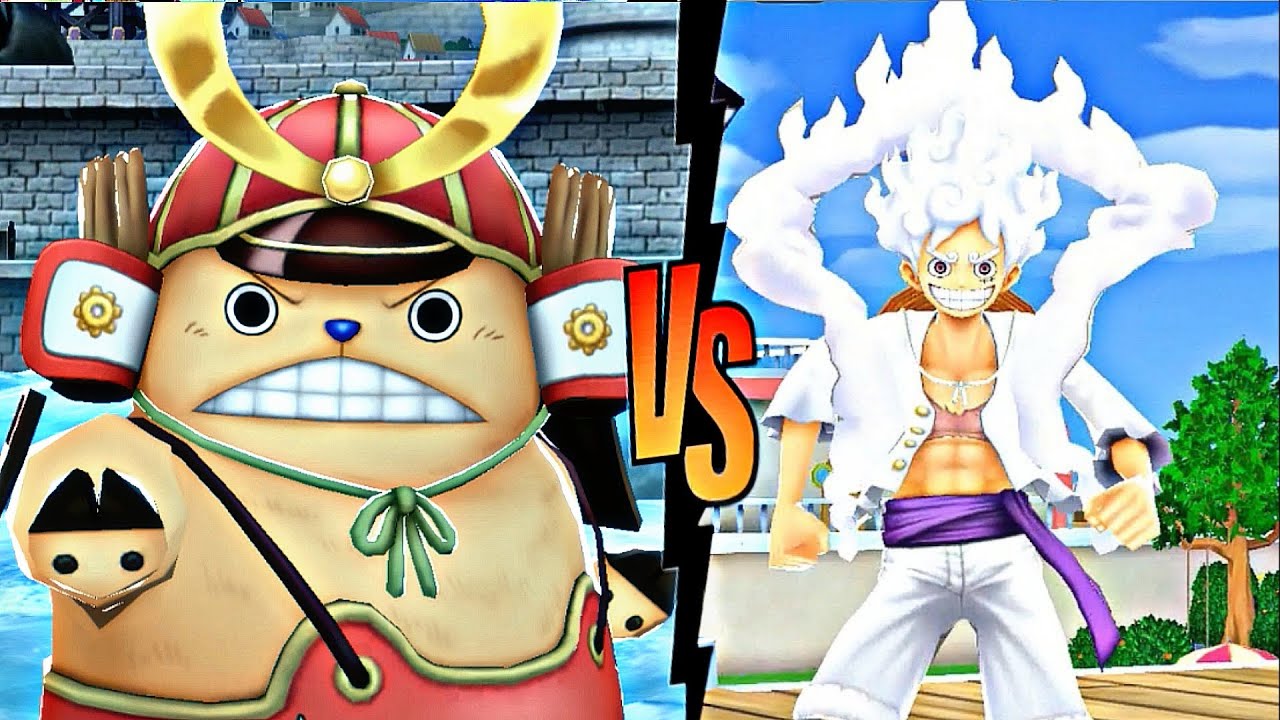 Onigashima Chopper vs Gear 5 Luffy in one piece Bounty rush