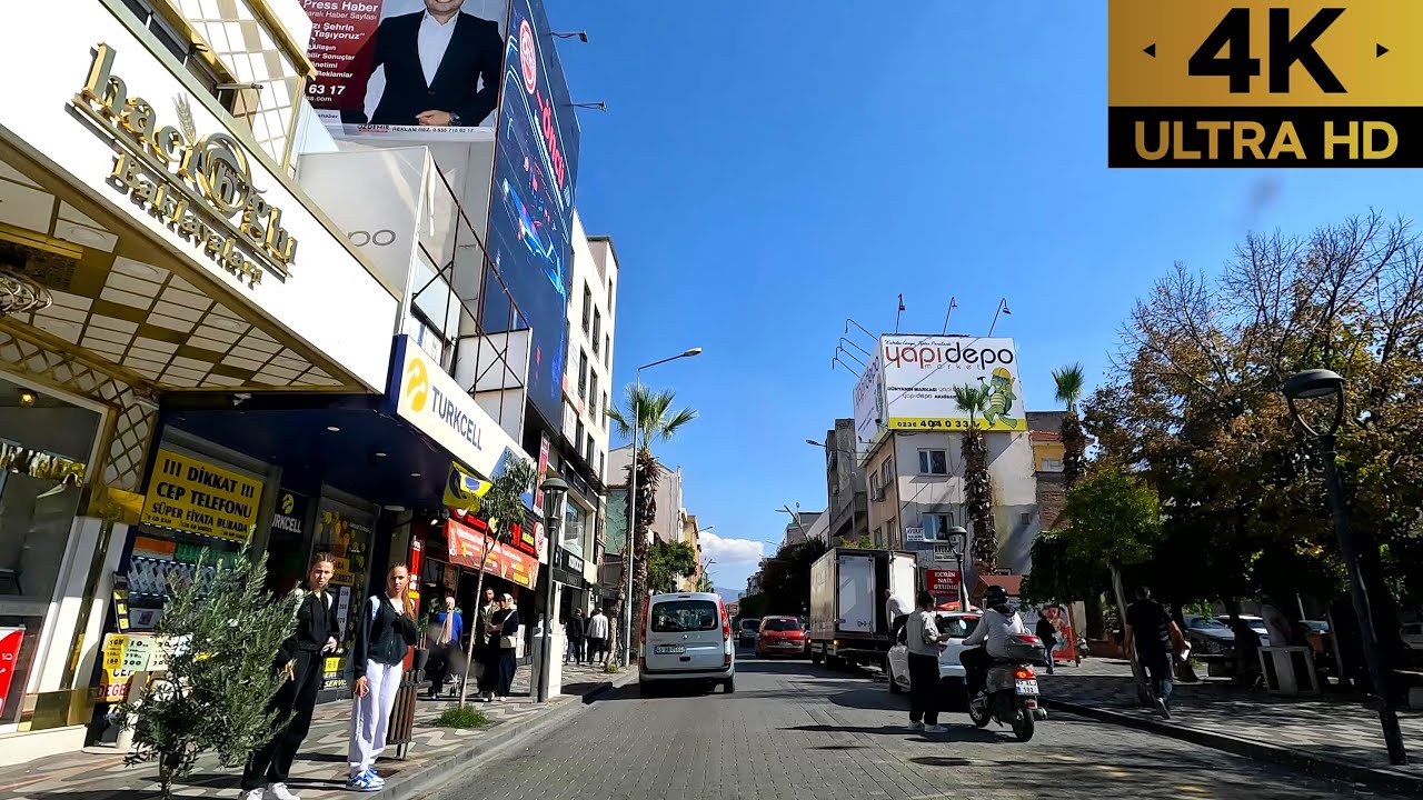 Manisa Akhisar | Akhisar &Ccedil;arşı ve Şehir Merkezi Turu | City Center Driving Tour |4K| 30fps | 2025 |