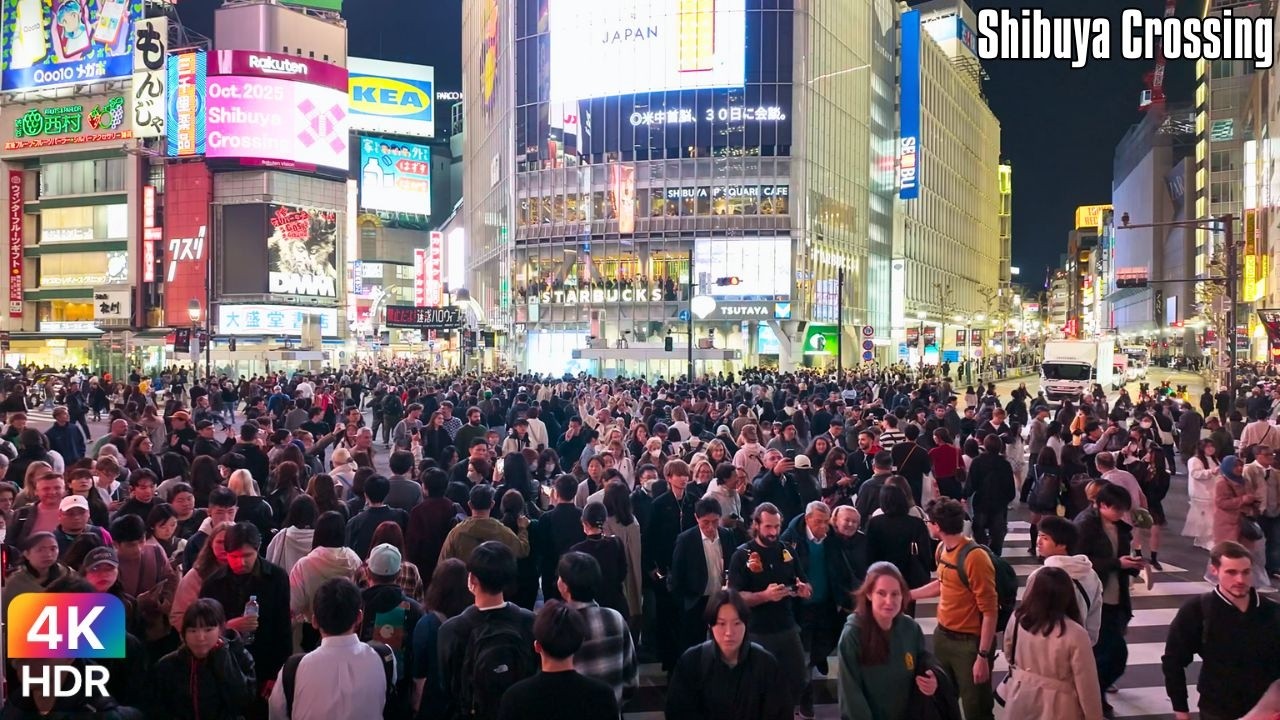 😆With This Many People, It’s the Perfect Filming Spot! @ Shibuya Crossing in Tokyo 2025 4kHDR