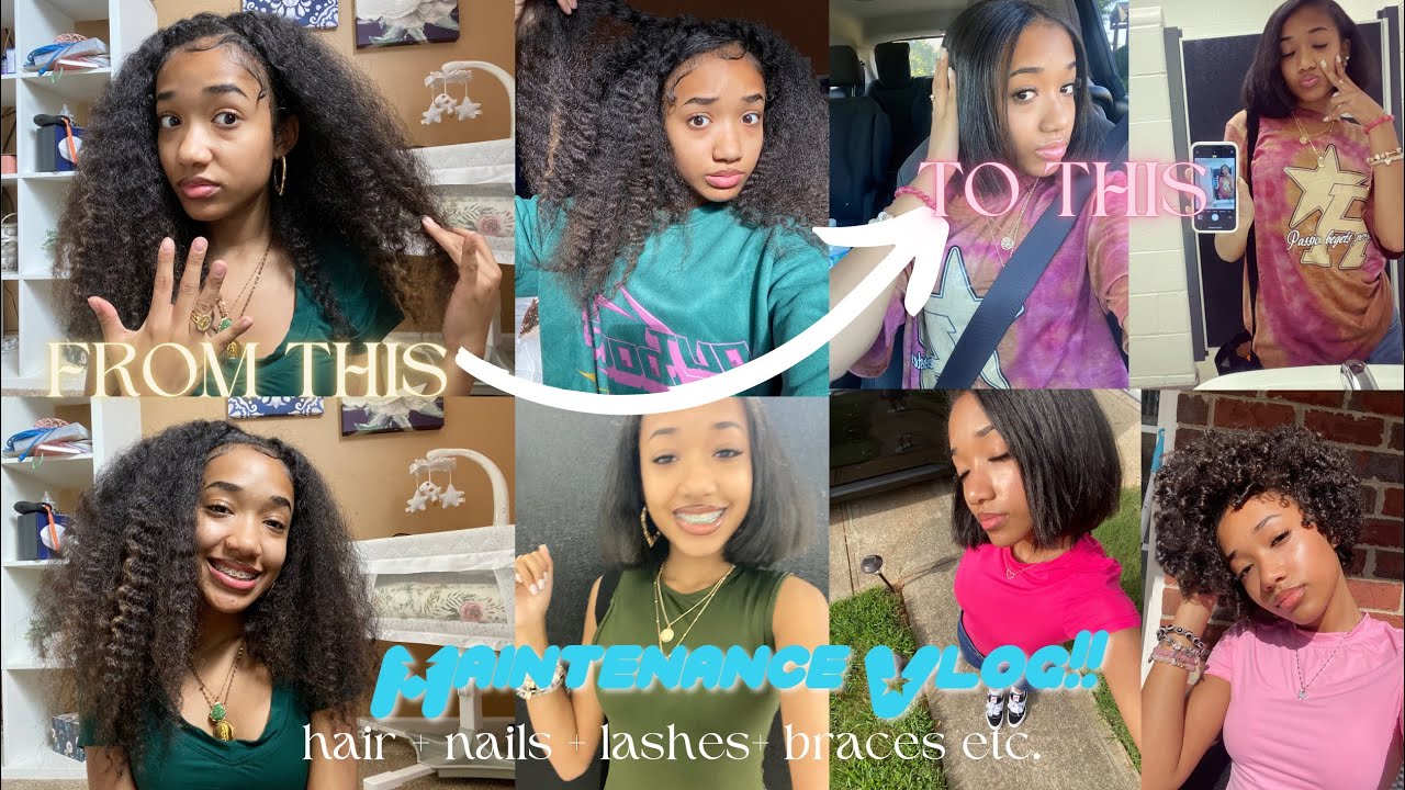 Make Myself feel better Maintenance!! | HAIR + LASHES + NAILS + BRACES & MORE !! | keyorie eliana
