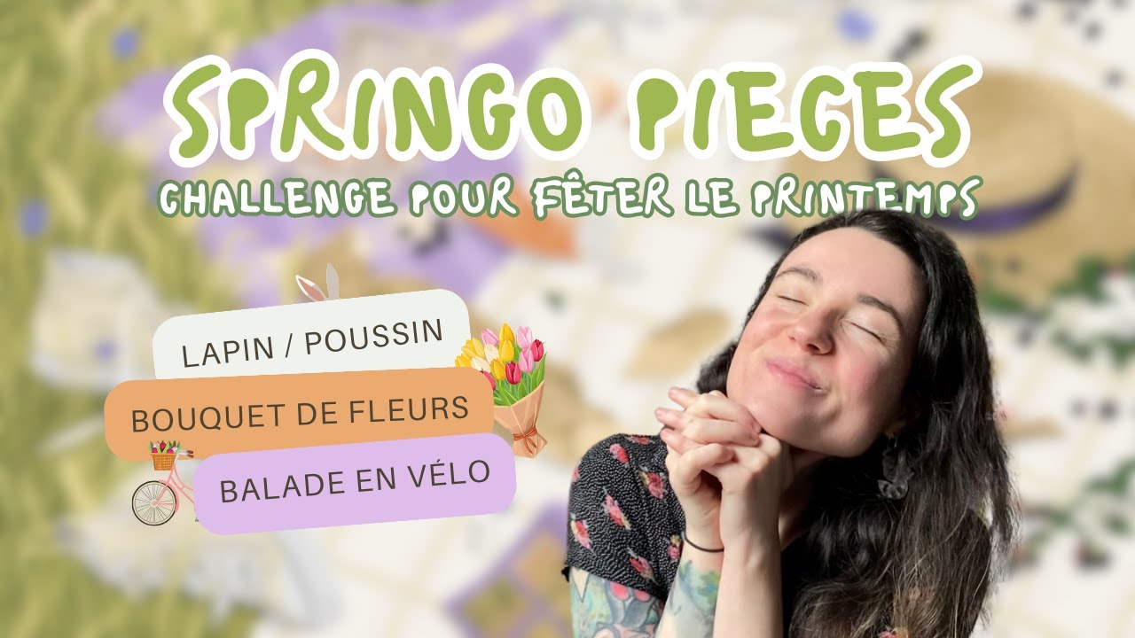 SPRINGO PIECES 🌷 = bingo + puzzles + printemps