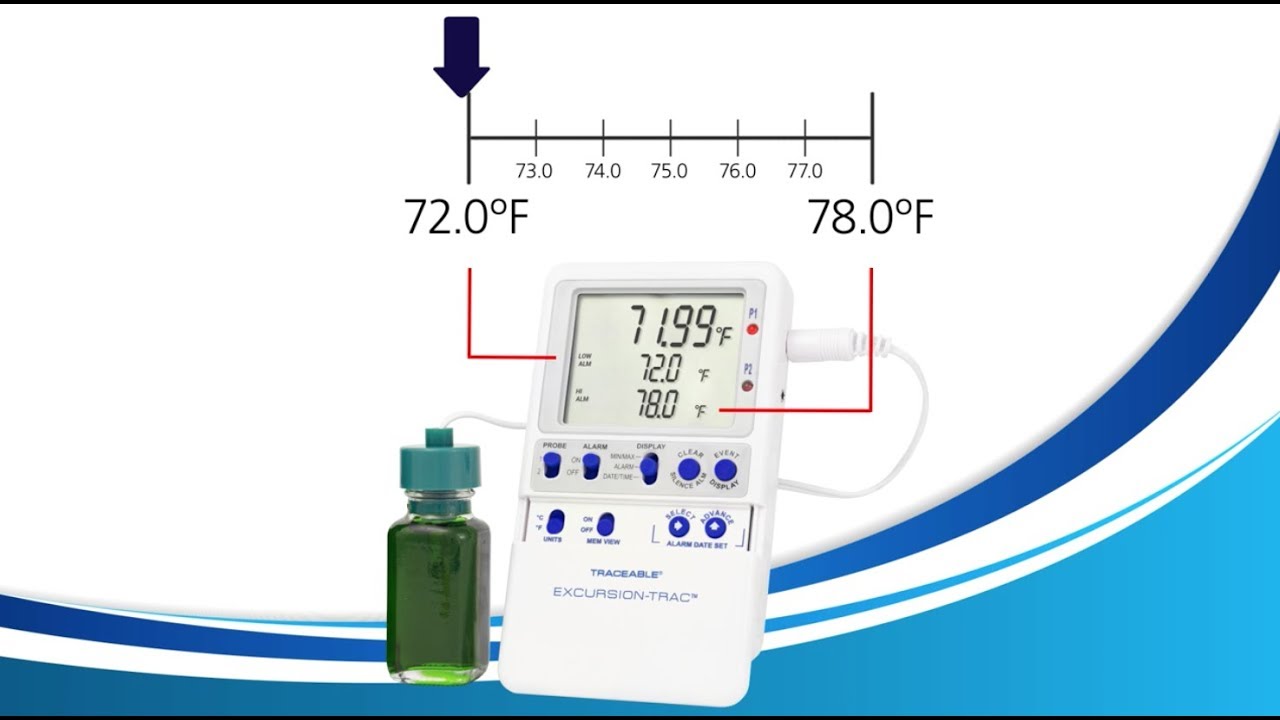 How to Control the Alarms on the Traceable Excursion-Trac Data Logging Thermometers