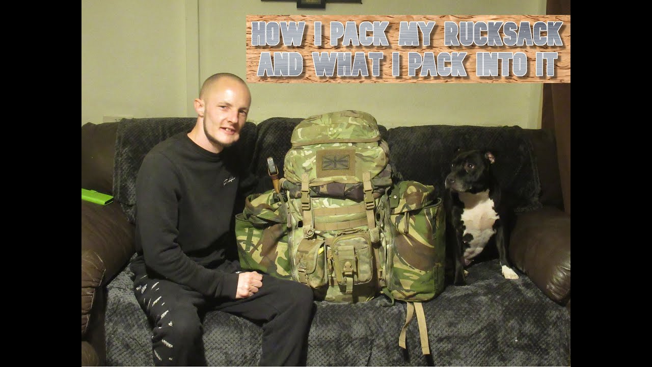 How I pack my rucksack and what I pack into it
