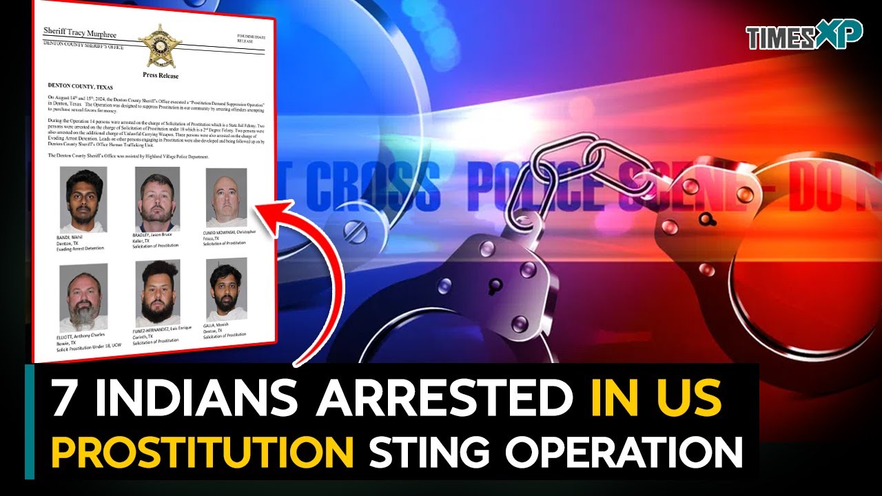 7 Indian-origin men arrested in US prostitution sting operation