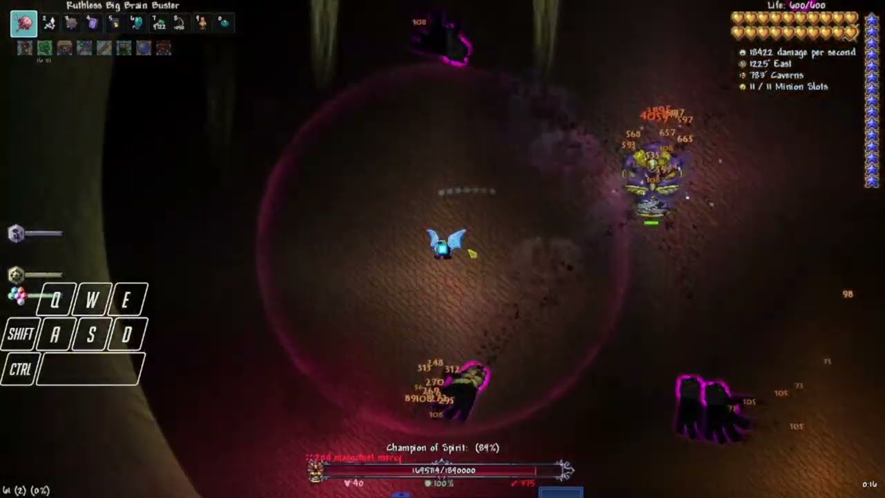 Terraria Fargo's Souls Masochist No Hit: Champion of Spirit (v.1.7.3.3)