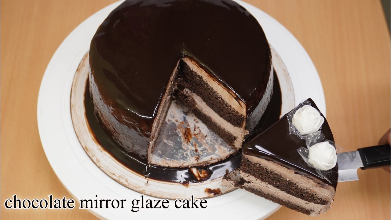 CHCOLATE Mirror Glaze Cake,| Mirror Glaze Cake, |no gelatin no agar agar|