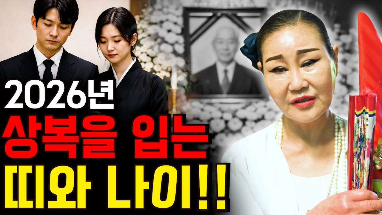 2026년 병오년 상복을 입을 수 있는 띠와 나이 