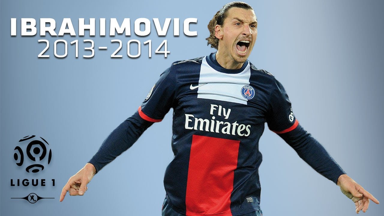 Zlatan Ibrahimovic - All Goals in 2013-2014 (1st half) - PSG