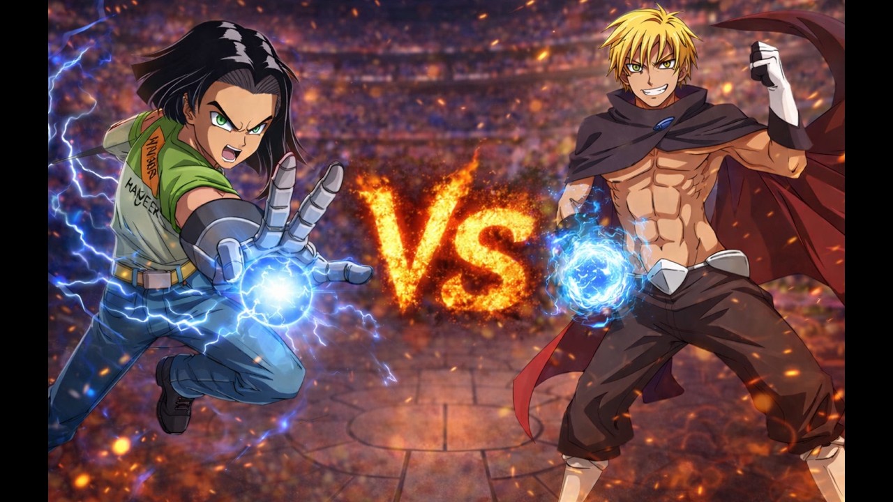 Android 17 vs Veldora: O Dragão e a Tecnologia