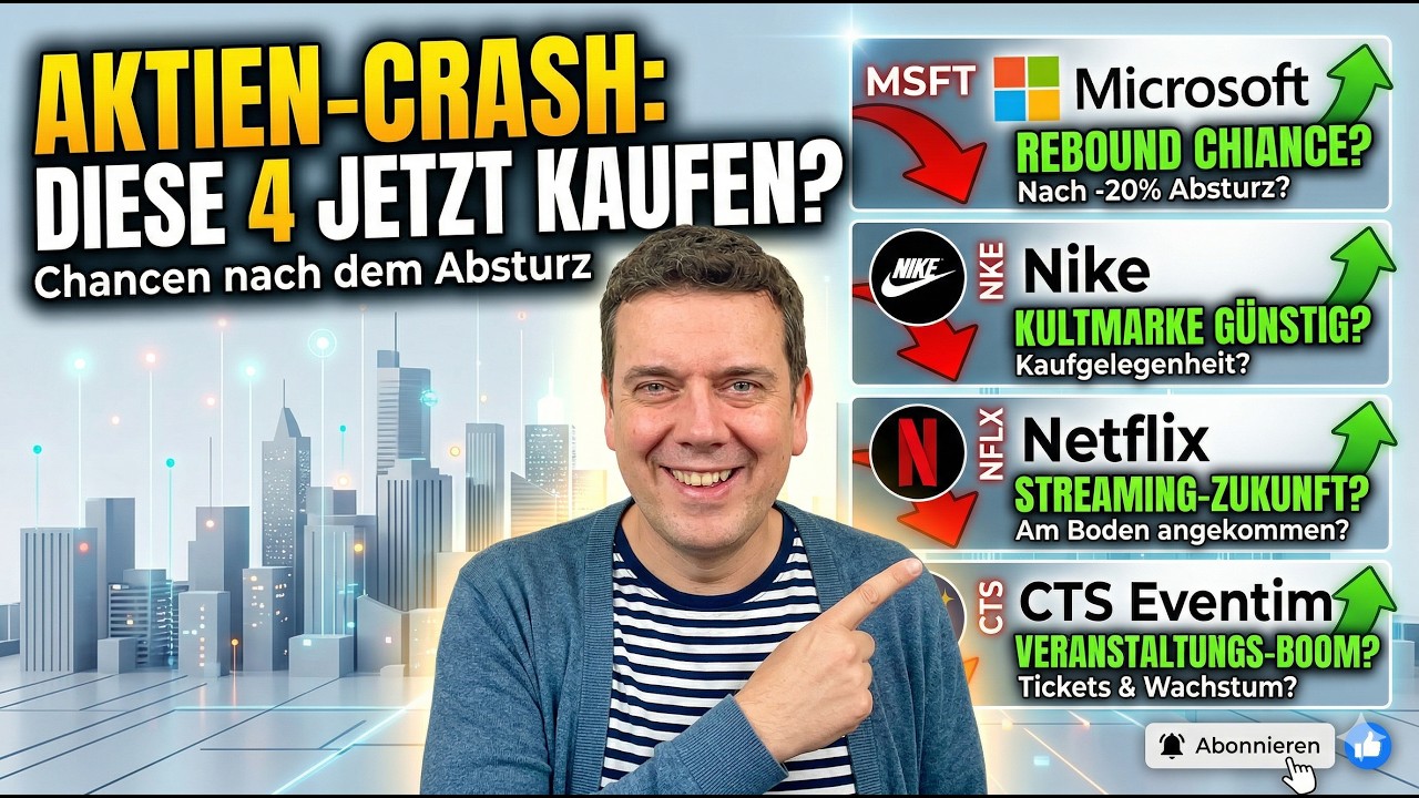 4 Aktien nach dem Absturz kaufen wie ein Irrer: In der Krise gibt es gewaltige Chancen!