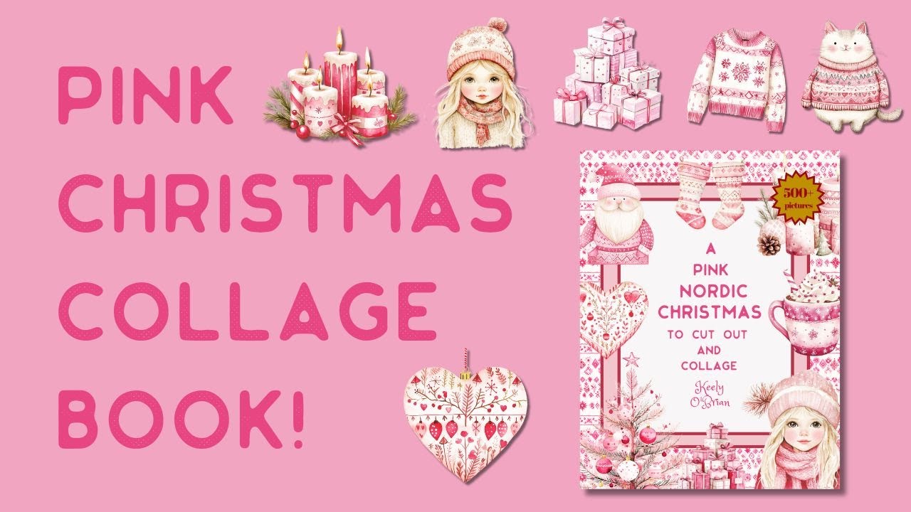 Keely's Cut and Collage Book Christmas Collection | Holiday Papercrafts | ☃️🎁🎄 #collagebook #xmasart
