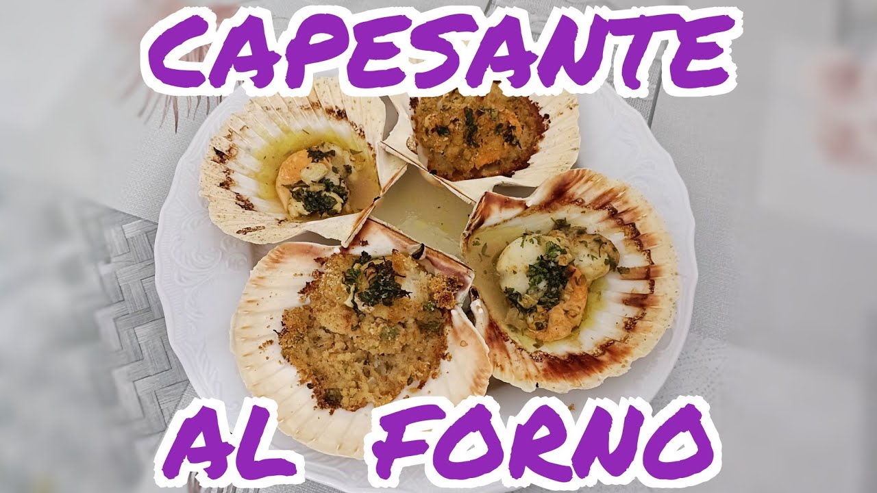 Capesante al forno, gratinate e non gratinate, ricetta completa della cottura e come pulirle.