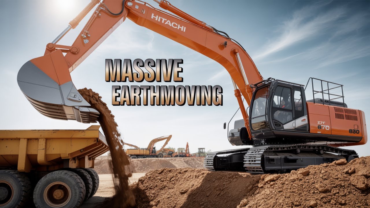 Hitachi ZX 870 LCH-5 Excavator loading truck 2025