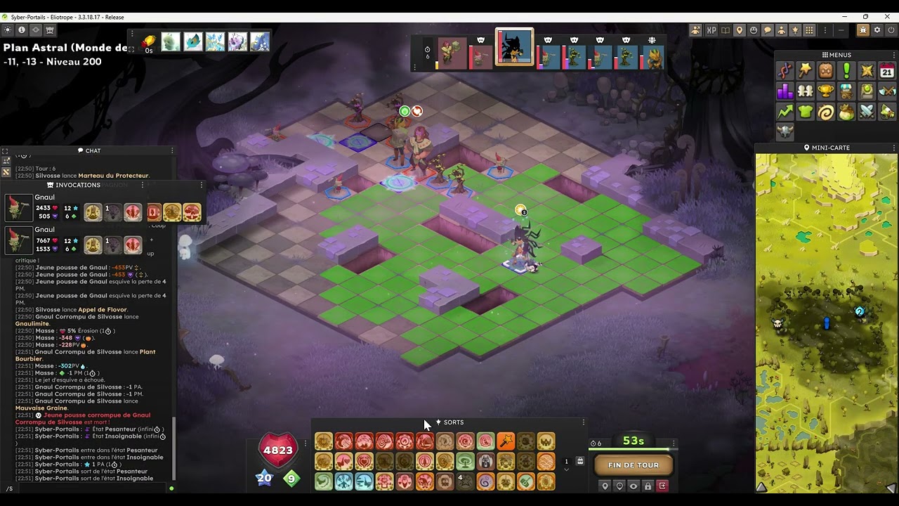 Dofus 3.4 Dofus Sylvestre Combat Silvosse Autowin Eliotrope