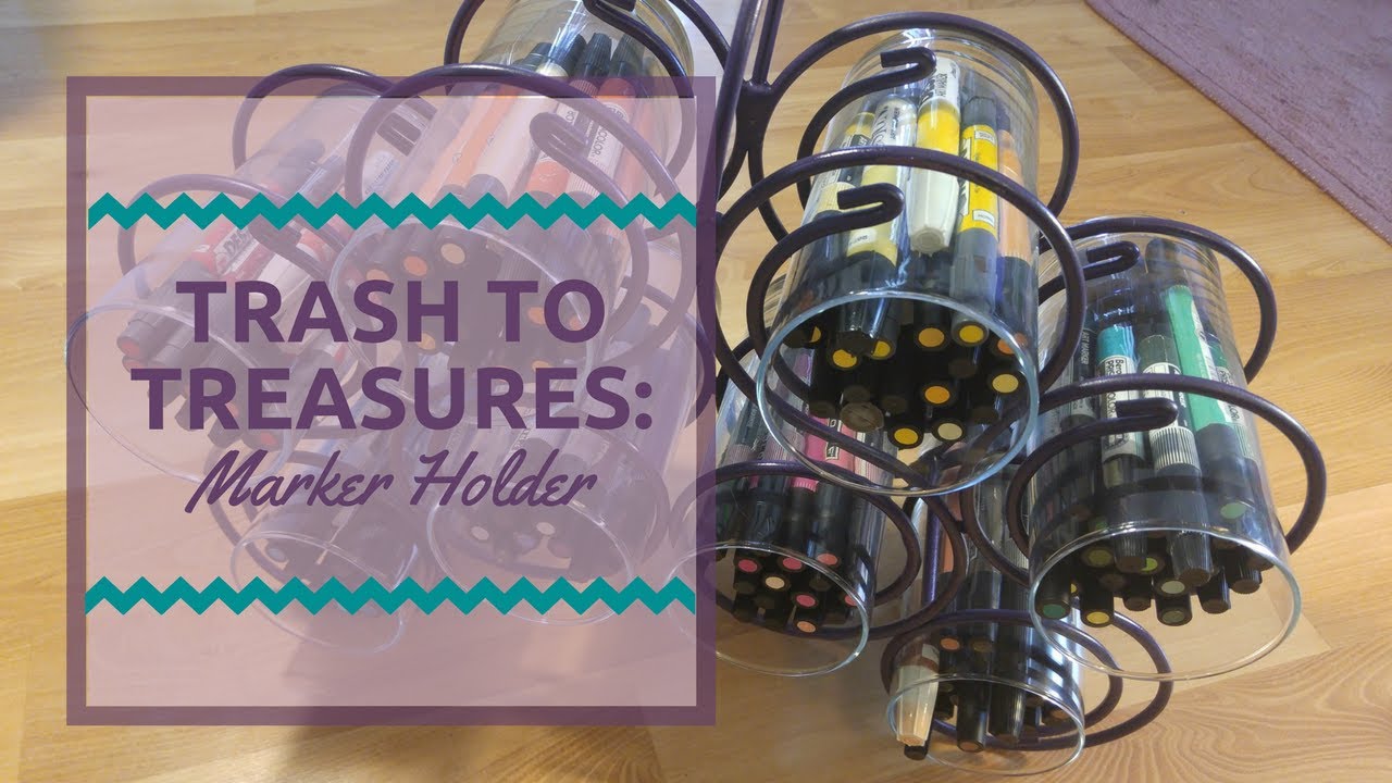 Trash to Treasures: Marker Holder from a Recycled Wine Rack