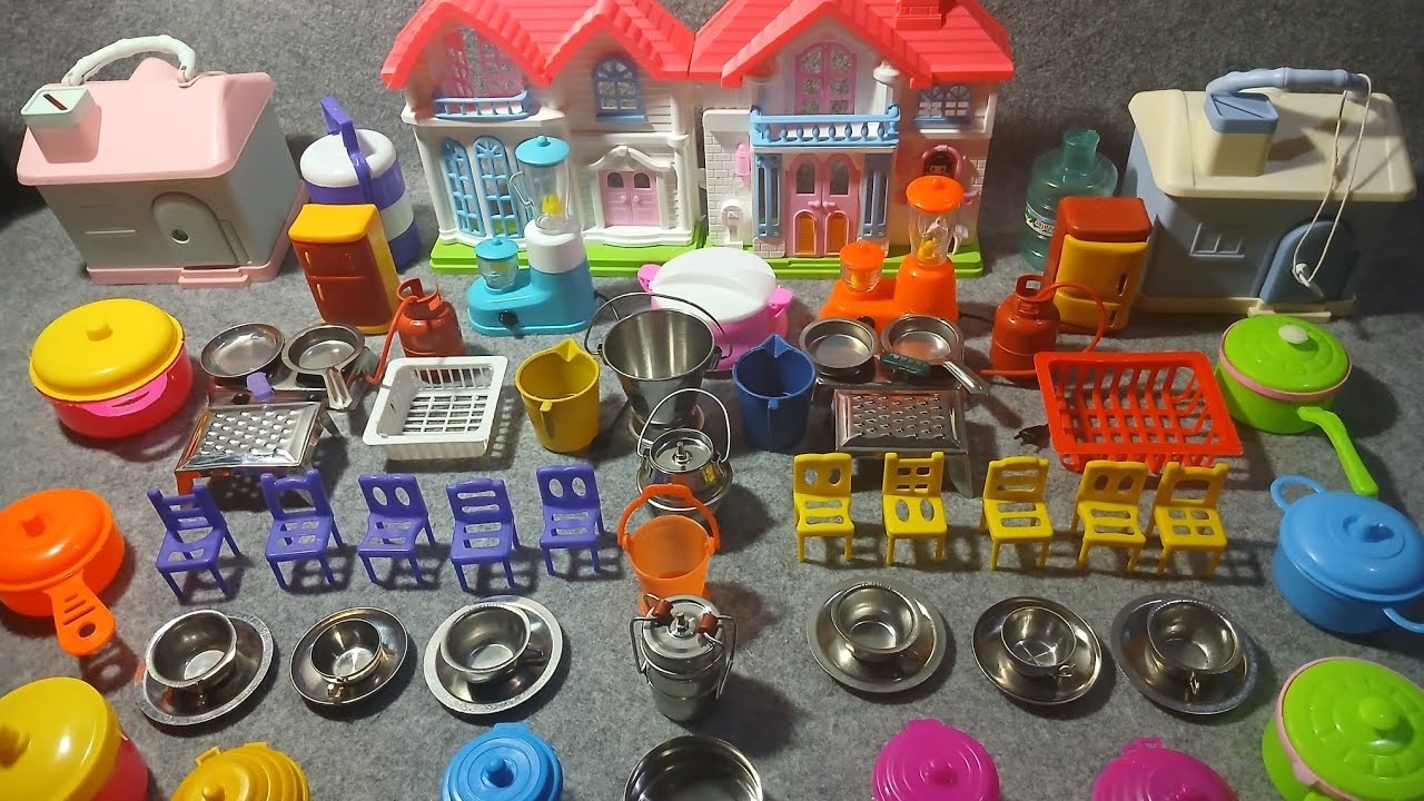 6:58 Minutes Satisfying With Unboxing Hello Kitty Kitchen Set | Cutee Mini Asmr Kitchen Set Videos 