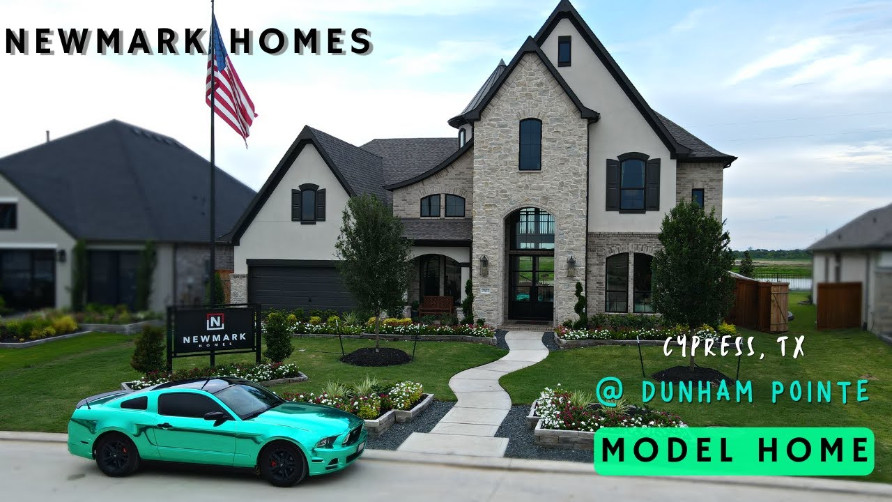 Beautiful Newmark Model home in Dunham Pointe| Monterey floorplan | Model Home Tour | Cypress, Texas