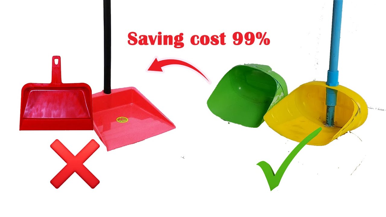 Amazing idea to make dustpan from plastic bottle #diy #freeenergy #pipe