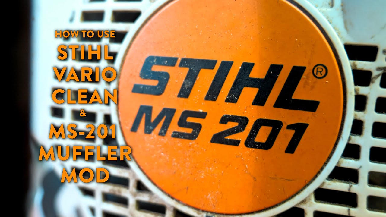 Как использовать Stihl VarioClean и модификацию глушителя MS 201