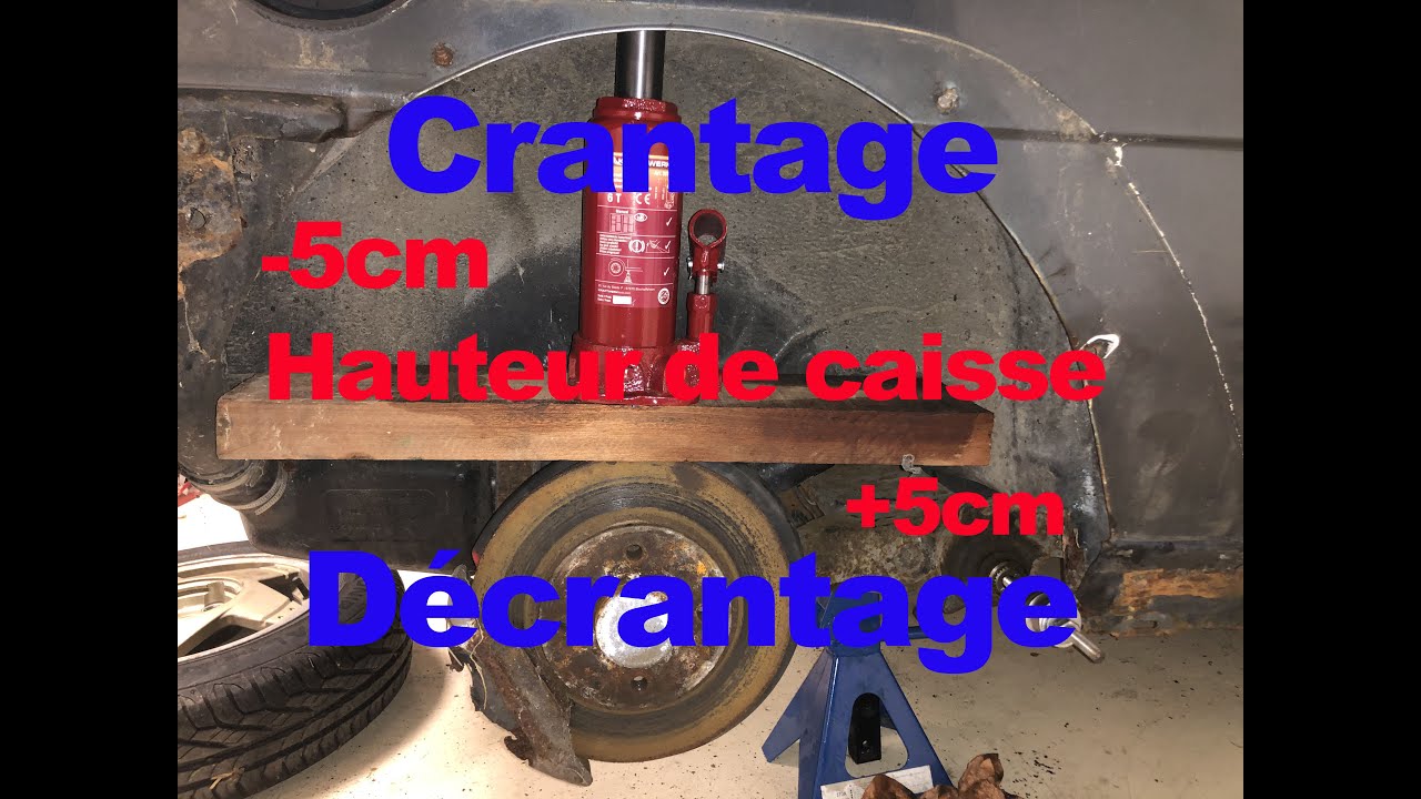 Crantage/Décrantage d’un train arrière