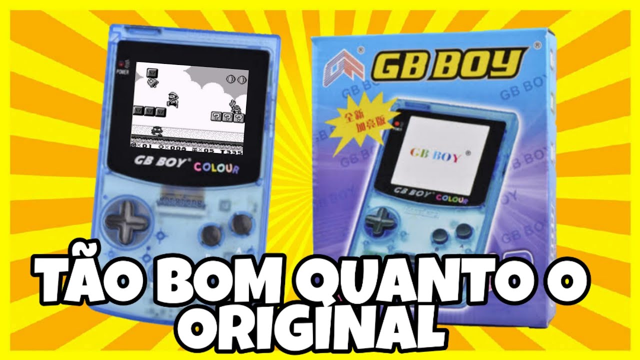 GB BOY COLOUR O CLONE É TÃO BOM QUANTO O ORIGINAL