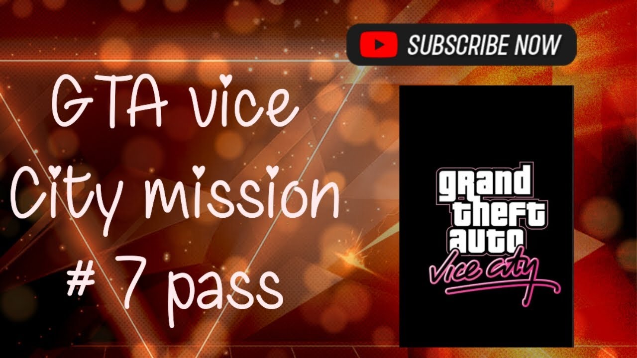 GTA vice City mission pass 