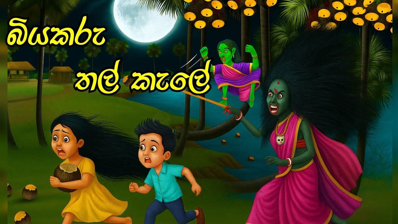 බියකරු තල් කැලේ / sinhala cartoon / cartoon katha / lama kathandara sinhala / කතන්දර / කාටුන්