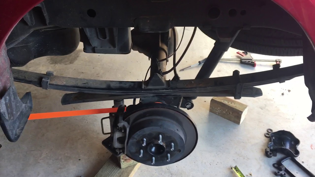 Nissan Frontier rear axle and leaf spring alignment