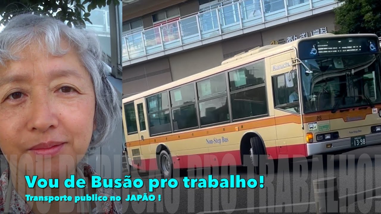 Onibus ,transporte publico no Japão ! Fácil e prático ! Isto é, Japão.