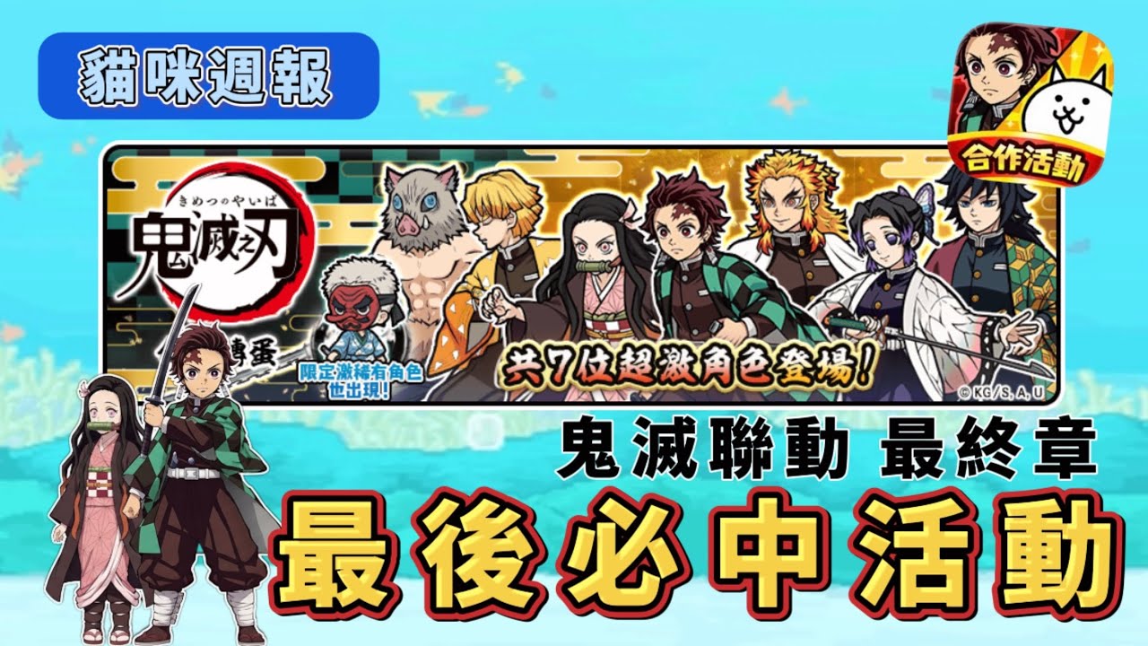 【貓戰週報】鬼滅之刃「必中活動」終於來了！罐頭梭哈倒數！這時間點抽卡才對？【貓咪大戰爭】｜久時酒KyuTime