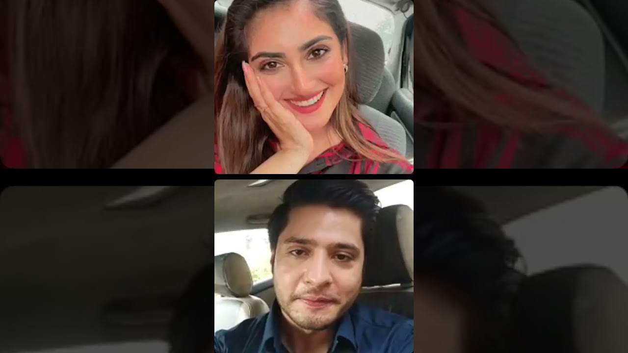 Hiba Bukhari with Arez Ahmed Live Video #hibabukhari #subscribe
