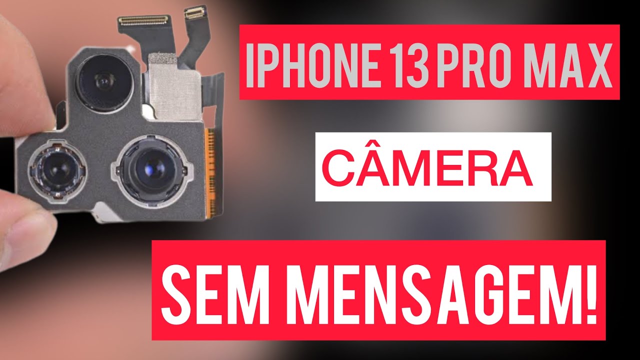 Como trocar a Câmera do iPhone 13 Pro Max, sem mensagem de peça desconhecida!