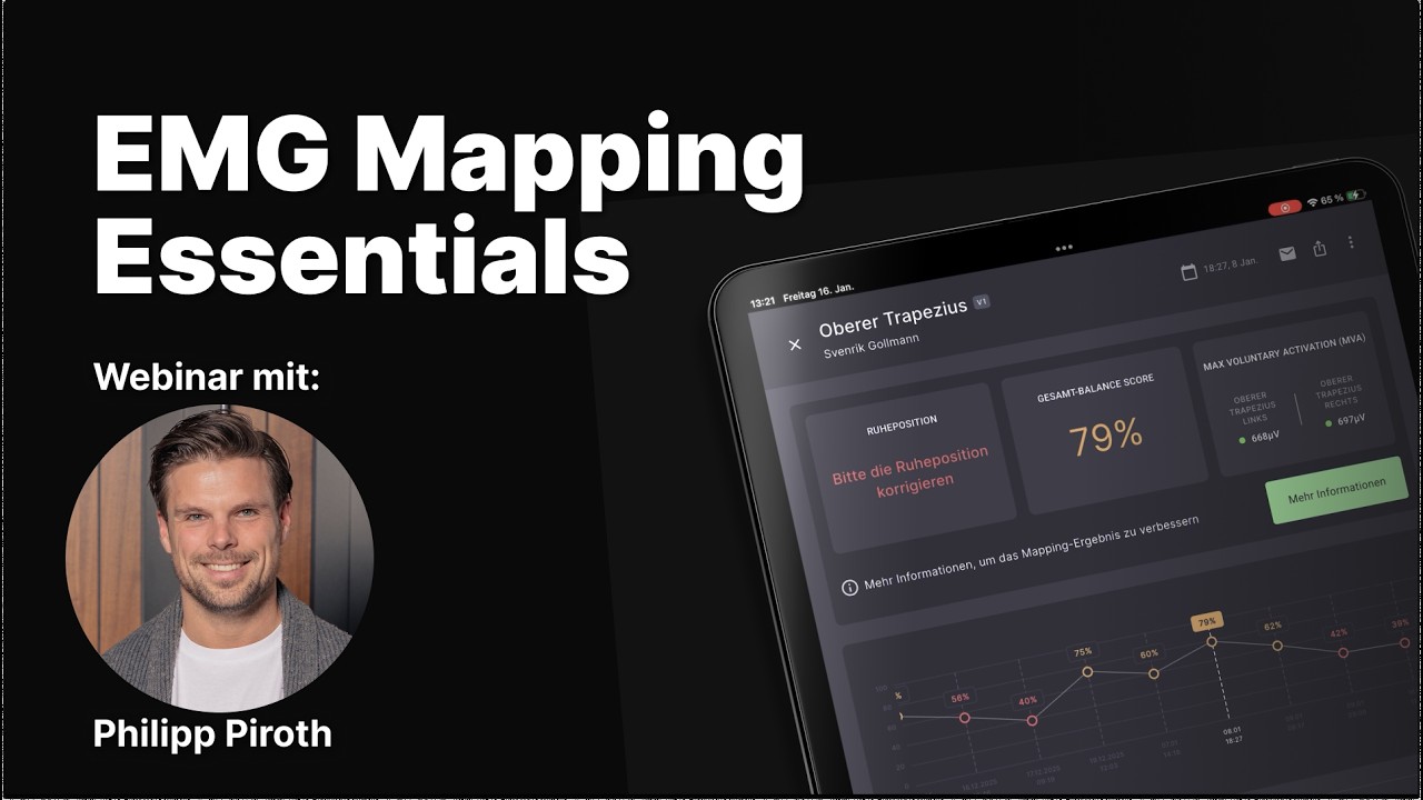 Wie man EMG Mapping Ergebnisse nutzt - Fallbeispiel Webinar mit Philipp Piroth