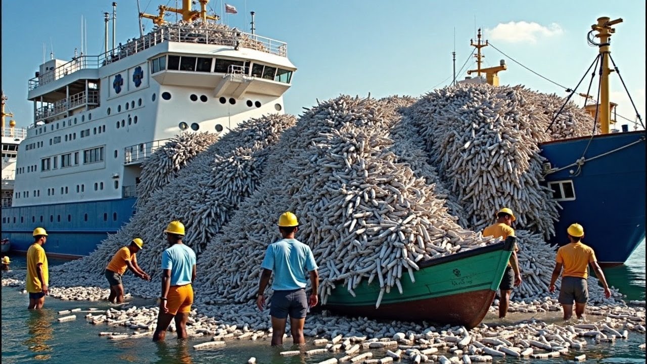 Fish Storm at Sea 🌊  European Fishing Boat Catches Huge Amount of Fish &ndash; Documentary
