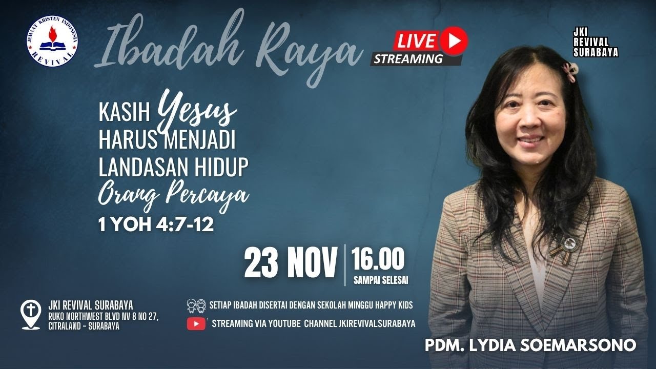 [LIVE STREAMING] Ibadah Raya tanggal 23 November 2025.