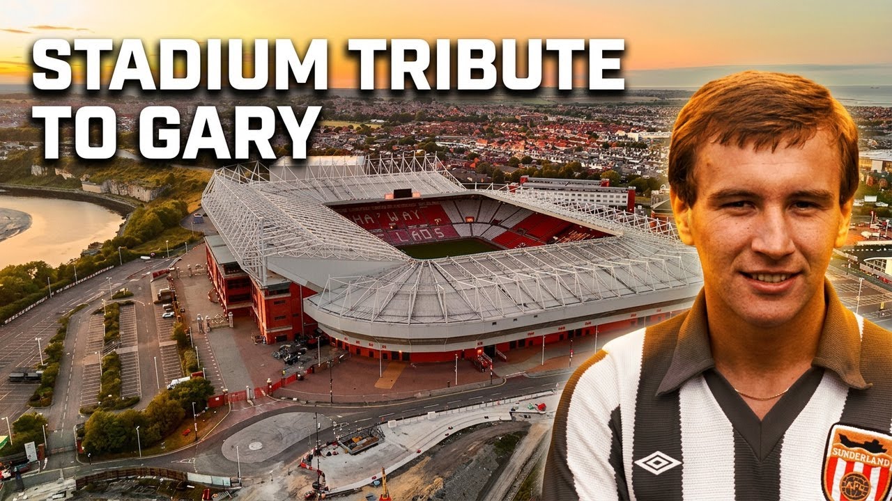 Stadium of Light (Sunderland AFC) in 4K: A Golden Hour Drone Tribute to Gary Rowell