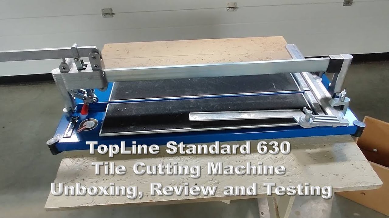 Kaufman TopLine Standard 630 PRO Tile Cutting Machine Unboxing Review and Testing