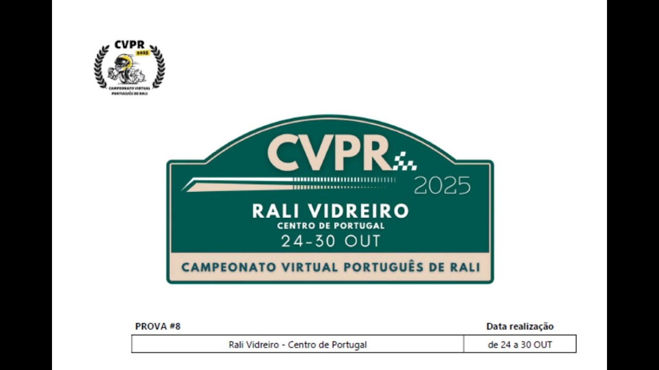 CVPR 2025 Leg1 | #8 Rali Vidreiro [Onboard]